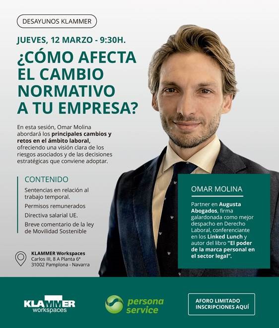 Desayuno Klammer con persona service �C�mo nos afectan los �ltimos cambios normativos?